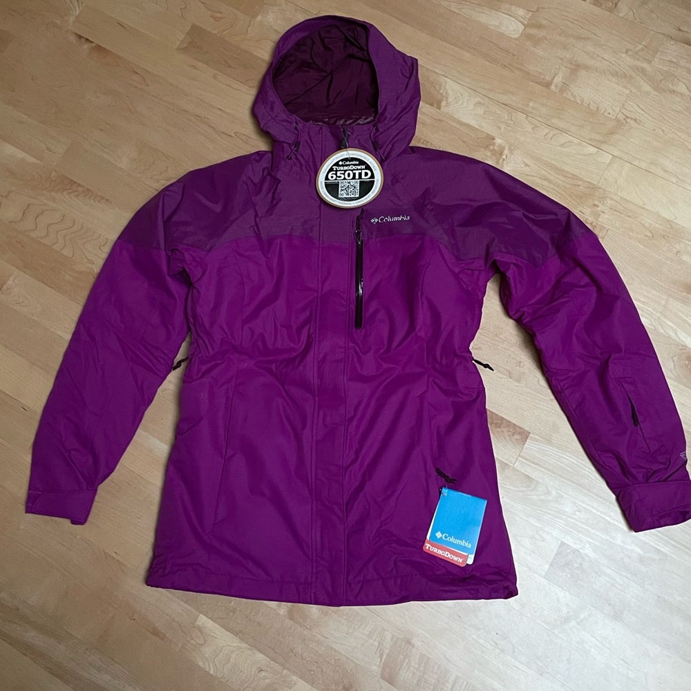 NWT Columbia Women’s in Bounds 650 TurboDown Interchange Jacket size Small